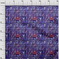 thumbnail image 3 of oneOone Tissu en Viscose Chiffon Violet Abstrait Matériel de Robe Tissu Imprimé Tissu au Mètre 42 Pouces de Large, 3 of 4