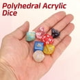 thumbnail image 4 of Polyhedral DND Dice Set, 7 Pcs DND Acrylic Dice for RPG Role Playing Table Games Tabletop Gaming Accessories, Transparent Black, 4 of 6