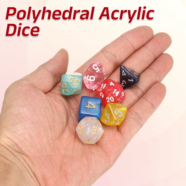 Dés de jeu Jeu de DéS DéS PolyéDriques Grille de FenêTre Clairement