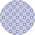 thumbnail image 1 of Ahgly Tapis Rond Lavable en Machine Intérieur Transitionnel Bleu Lavande, 3 Pieds Rond, 1 of 7