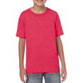 thumbnail image 1 of Softstyle Youth T-Shirt, S, Heather Red, 1 of 3