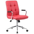 thumbnail image 1 of Boss Office Chair in Red with Chrome Arms, 1 of 5