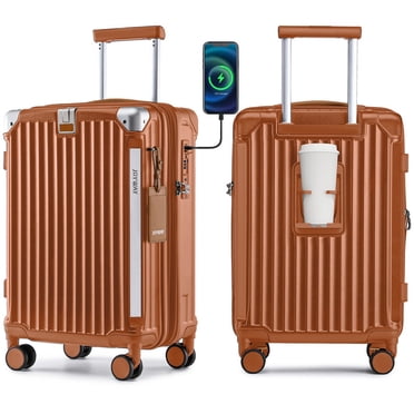 Joyway carry-on Luggage Expandable Hard 20 inch Carry-on Luggage USB Port Cup Holder TSA Lock Suitcase