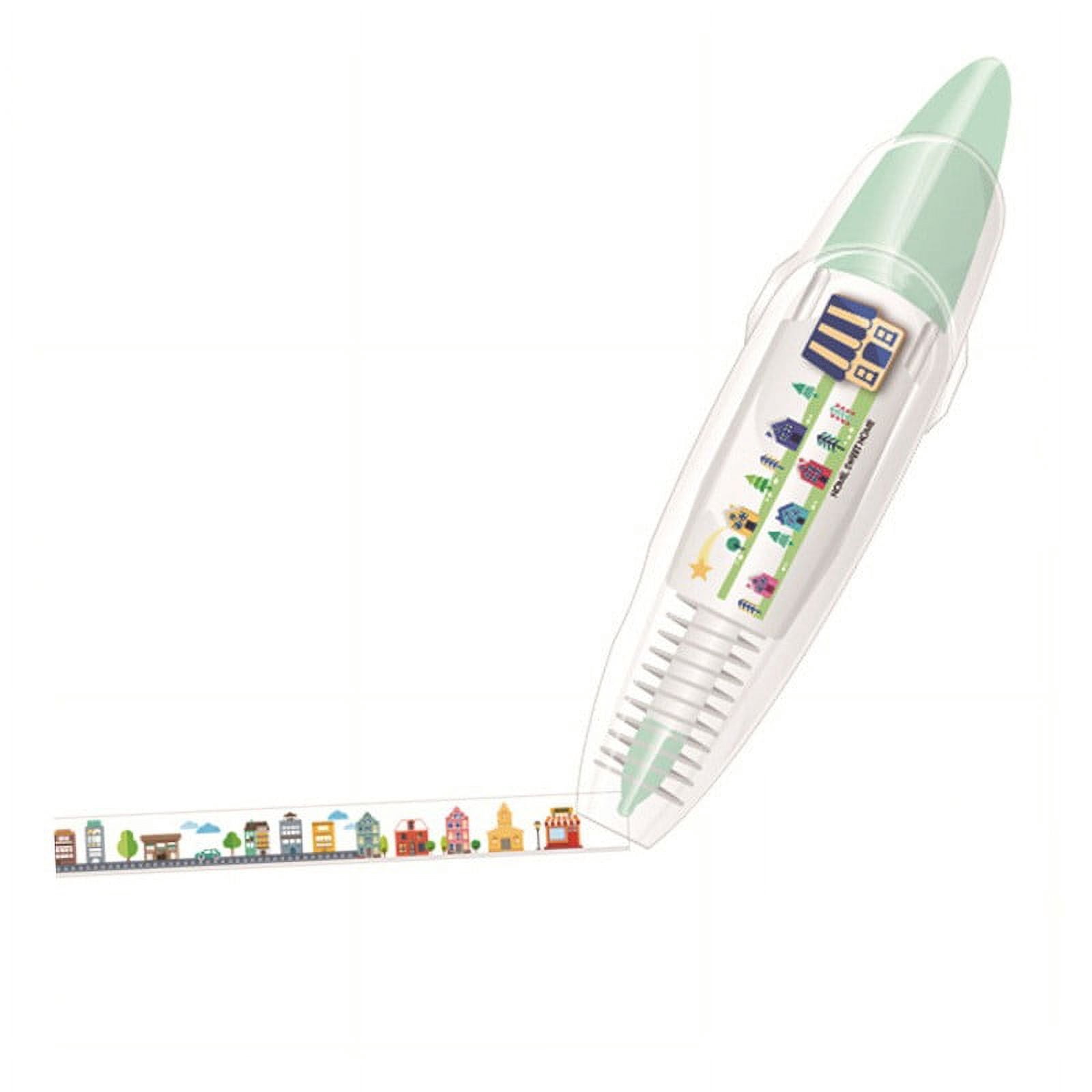 Pocket Tape Pen Diy Cute Animals Press Type Decorative Pen New Creatives Cartoons Pattern Decorative Tape