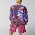 thumbnail image 2 of Women‘s Spring Long Sleeve Heart Tie Dye Print Crewneck Pullover, 2 of 4
