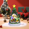 thumbnail image 2 of Christmas Tree Lights,Small Christmas Tree Christmas Decorations Light Up Music Train House Christmas Tree Snow House Desktop Ornaments Music Box Christmas Gift Christmas Tree Decorations, 2 of 6