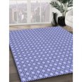 thumbnail image 3 of Ahgly Company Tapis d'Intérieur Lavable en Machine Rectangle Transitionnel Jeans Bleu, 2 Pieds x 3 Pieds, 3 of 7
