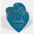 thumbnail image 2 of Inkdotpot Real Gold Foil Thanks From The New Wedding Tags Favor Hang Paper Tags 100 Pieces, 2 of 6