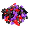 thumbnail image 4 of Unique Bargains 100pcs Rubber End Caps 16mm ID Vinyl Round Tube Bolt Cap Cover Screw Thread Protector Black, Red, Brown, Purple, 4 of 5