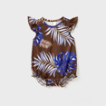 thumbnail image 3 of PatPat Family Matching Tropical Plant Print Short-sleeve Tee or Camisole Belted Dress Set, 3 of 7