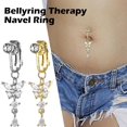 thumbnail image 4 of Piercing-free Butterfly Belly Button Nail Fake Belly Belly Sexy Button Piercing No Button Ring Z5s9, 4 of 7