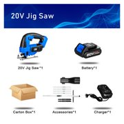 8 In 1 Cordless Screwdriver Drill Hammer Drill Impact Wrench Angle Grinder Circular Saw Jig Saw Air Inflator Lithium Battery ,Wide Use