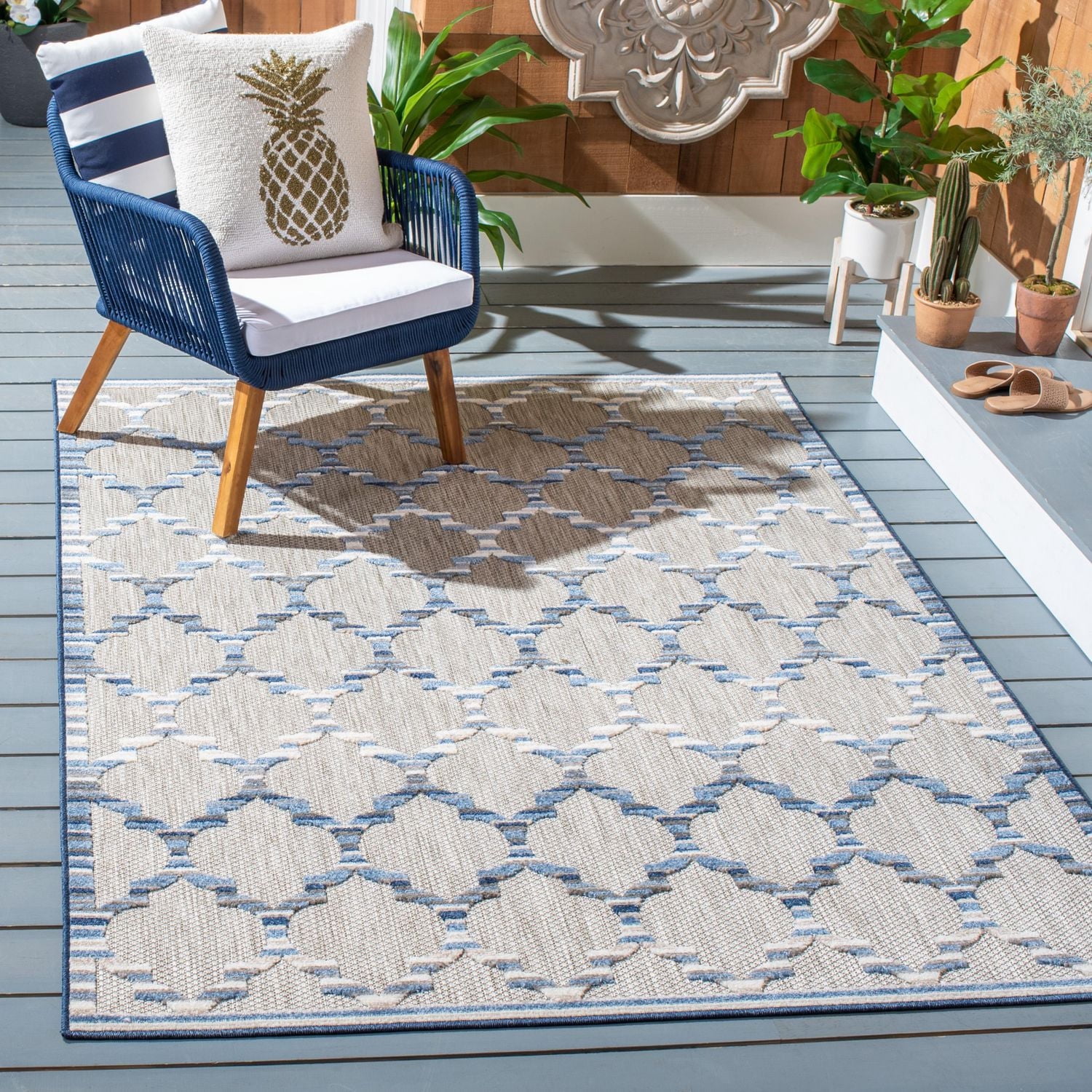 Safavieh Cabana Rorie Tapis Géométrique Extérieur