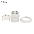 thumbnail image 4 of Unique Bargains E26/E27 Screw Thread 24mm Light Socket Retro LED Bulb Lamp Holder White 3 Pack, 4 of 5