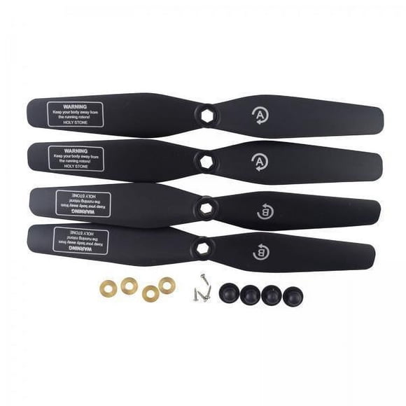 TISHITA 2-4pack 4x Drone Propellers for SJRC S20W S30W T18 H301S T25 HS110D Drone Black 2 Pcs