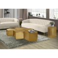 thumbnail image 2 of Meridian Furniture Table Basse Modulaire Hexagonale Brossée Or 5 Pcs, 2 of 3