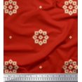 thumbnail image 2 of Soimoi Crepe Silk Fabric Artistic Floral Decor Fabric Printed Yard 42 Inch Wide, 2 of 3