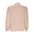 thumbnail image 4 of CEHVOM Mode Femmes Couleur Unie Manches Longues Chemise Confortable Respirante Hauts Liquidation, 4 of 6
