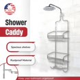 thumbnail image 3 of Better Houseware Aluminum Shower Caddy (Silver) + Soap Holder/Saver Set, 3 of 7