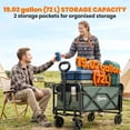 thumbnail image 4 of Outsunny Chariot Pliable, Capacité de 72 L et 198 Lb pour Jardin, Vert, 4 of 10