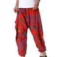 thumbnail image 2 of Birdeem Pantalon Décontracté Mode Rétro Imprimé Taille Mi-Haute pour Hommes, 2 of 9