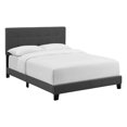 thumbnail image 2 of Modway Amira Upholstered Full Fabric Bed Frame Wood Headboard, Gray, 2 of 7
