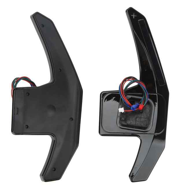 Steering Wheel Shift Paddle, Extended Paddle Shifter 165mm LED Performance APP 1 Pair for Vehicle Black,Red