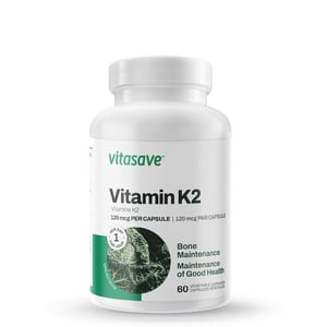 Vitamin K2 120mcg | Supplement with Premium MK-7 | Non-GMO Formula with Maximum Absorption | Made in Canada