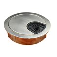 thumbnail image 3 of 80mm Cable Hole Cover Desk Wire Hole Cover Base Computer Grommet Table Cable Outlet Port Surface Line Box Tidy Wire Cover, 3 of 8