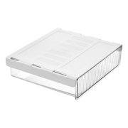 Kcavykas Clearance Sales Under Desk Drawer Organizer Self-Adhesive Under Desk Storage Slide Out Drawer Hidden attachment Plastic Workspace Organizers for office Home Stationery