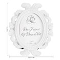 thumbnail image 4 of Dalazy Cadre Photo Floral Cadre Rond Cadre Photo Mural Blanc Support de Cadre Photo Décoration de Mariage, 4 of 9