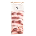 thumbnail image 1 of Binwennn Containers for Organizing Bedroom up Boxes for Storage Over The Door Shoe Organizer Hanging Closet Holder Hanger Storage Bag Rack With Large Mesh Pockets Linen Fabric Wall Door Hanging, 1 of 3
