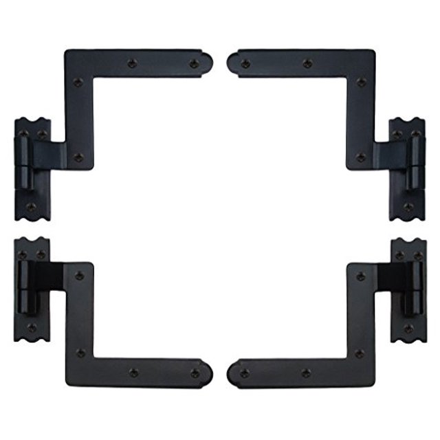 Lynn Cove Sh225 Ny Style Set For Brick Shutter Hinges And Pintles Black