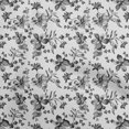 thumbnail image 1 of oneOone Georgette Viscose Gray Fabric Floral Sewing Craft Projects Fabric Prints By Yard 42 Inch Wide, 1 of 4