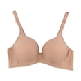 thumbnail image 1 of Pisexur Desire Underwire Bra V Neck Solid Ribbed Full-Coverage Bra with Underwire Cups Everyday Bra Women with Support, 1 of 3