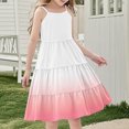 thumbnail image 4 of LOVZFMLL Robe d'Été Bohème à Bretelles pour Fillette, Décontractée, Sans Manches, à Étages, Style Camisole, pour 4-14 Ans, 4 of 7