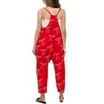 thumbnail image 4 of Girls Romper Bow Print Jumpsuits Rompers for Girls Sleeveless Rompers with Pockets Cute Clothes for Girls 4-5 Y, 4 of 6