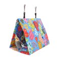 thumbnail image 4 of Bird Hanging Tent, Colorful Parrots House Bed Triangular  For Cockatiel For Pet Cage 17x11x15cm, 4 of 8