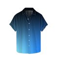 thumbnail image 1 of Plebaso Button down Shirts for Men Short Sleeve Summer Beach Shirts Fashion Gradient Color Mens Shirts, 1 of 5