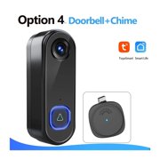 Video Doorbell WiFi Wireless Outdoor Door Bell Camera AC DC 080P Video Door Phone Waterproof ,Weather Resistant