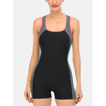Charmo One Piece Swimsuits for Women Athletic Swimsuit Boyleg Sports Swimwear Bathing Suits