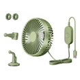 thumbnail image 2 of veasfak USB Car Cooling Fan Adjustable for Sedan Backseat Dashboard Van Green, 2 of 9