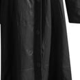 thumbnail image 4 of KIHOUT Spring Winter Warm Coat Lapel Solid Color Slim Leather Long Leather Jacket Men's Windbreaker Jacket,Size S-5XL, 4 of 6