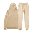 thumbnail image 5 of Mens Long Sleeve, Tracksuit with Hooded Pullover and Elastic Waist, 5 of 5