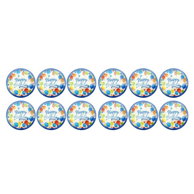 Maytalsory 6pcs Birthday Party Disposable Tableware Paper Plate Colored Dessert Plate Adult Children Birthday Party Baby Shower Decoration balloon 2Set