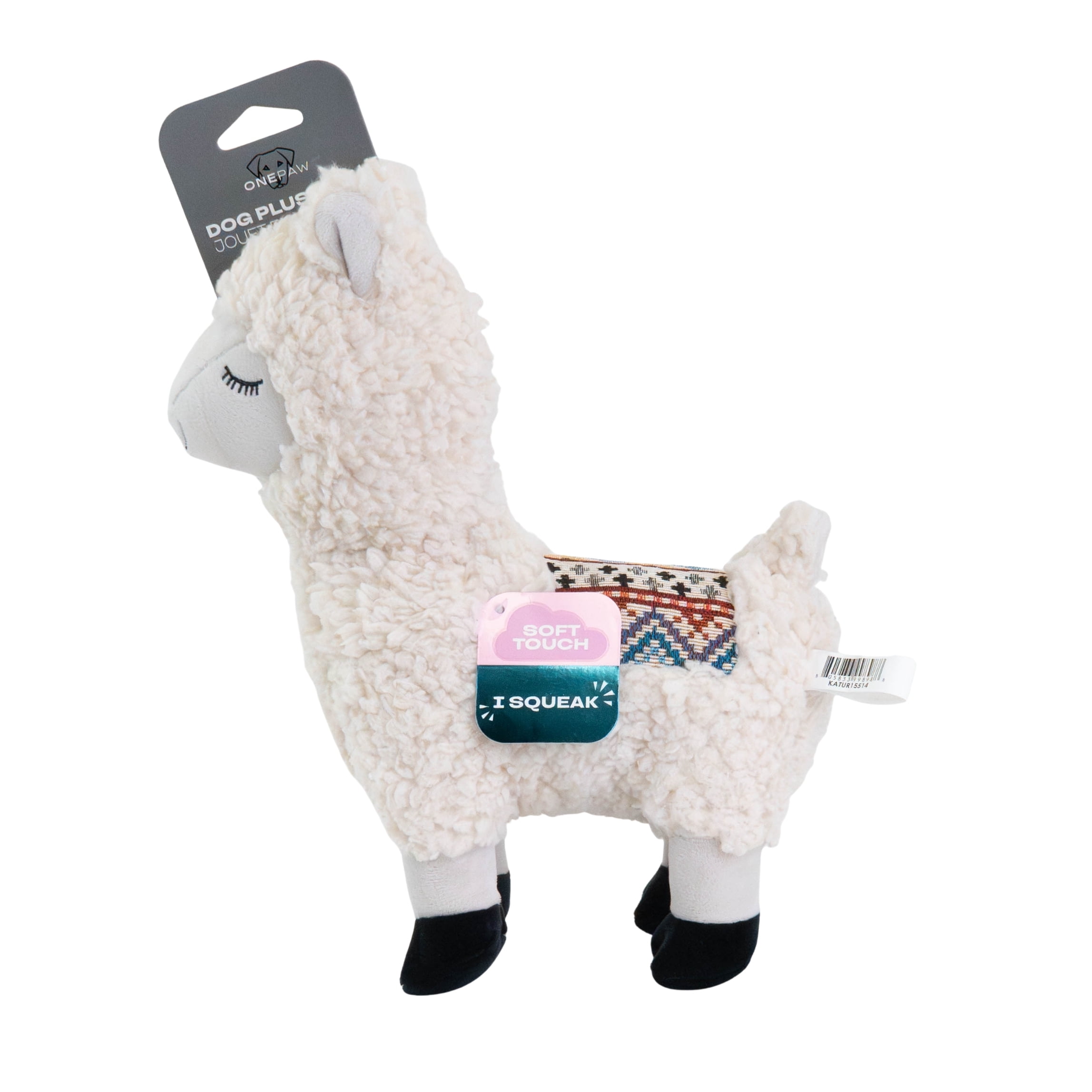 One Paw, Jouet en peluche lama pour chien