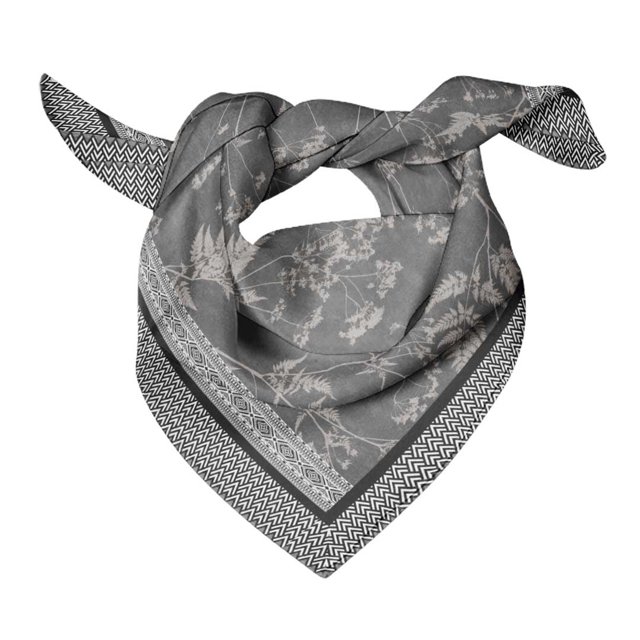 Bimba Womens Rectangular Printed Cotton Voile Scarf Neck Head Wrap-40 x 40 Inches