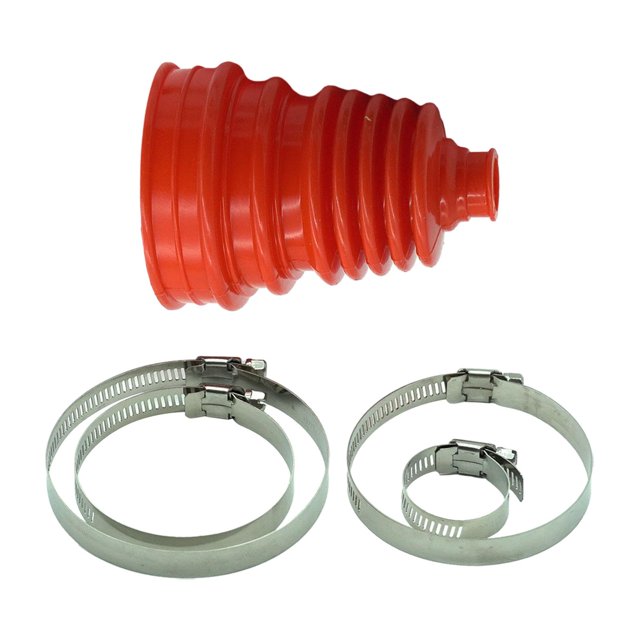 Miulika Driveshaft CV Joint Boot Set with 4 Clamps Automotive Accessories Wear Resistant Red