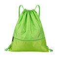 thumbnail image 1 of Cherryhome Backpack Bags Bag, Waterproof Draw String Back Sack with Zip Pocket, Gym Drawstring Swim Bag for Men Women, 1 of 5
