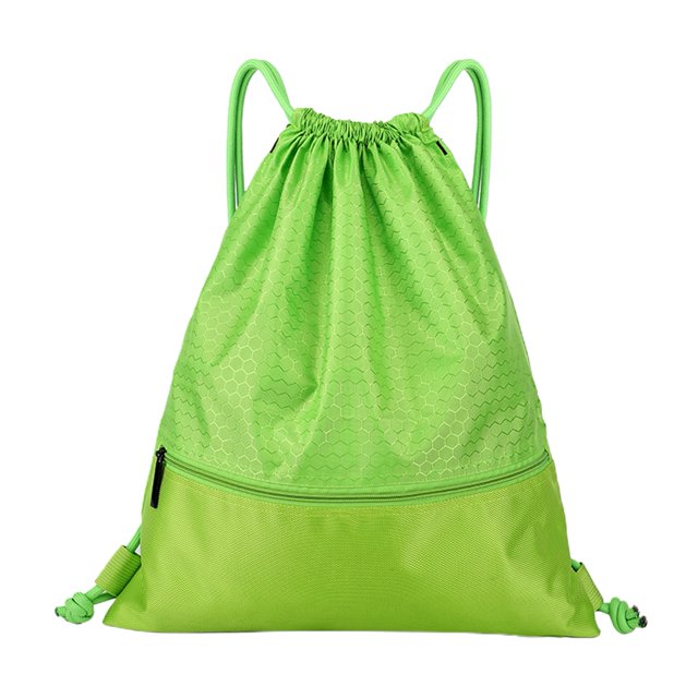 Cherryhome Backpack Bags Bag, Waterproof Draw String Back Sack with Zip Pocket, Gym Drawstring Swim Bag for Men Women